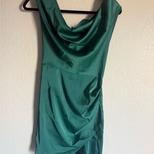 Elegant Green Cocktail Dress